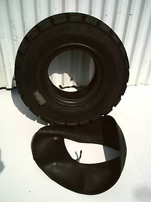 Forklift tire 6.50-10 trelleborg w/tube nhs 10 p.r.