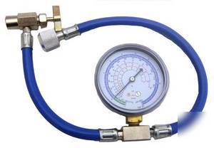 Hvac R12 R22 charging hose & gauge kit for home a/c