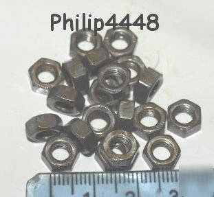 M5 full nuts x 25 pack hexagon socket head
