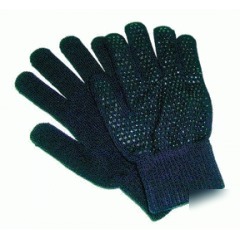 Magic gloves with dots, dark green MG1003