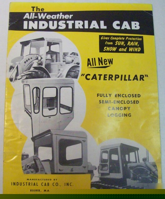 New industrial cab co all caterpillar sales brochure