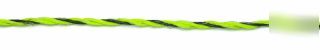 Poly elec wire 1-4MI yellow-black for electric fencing