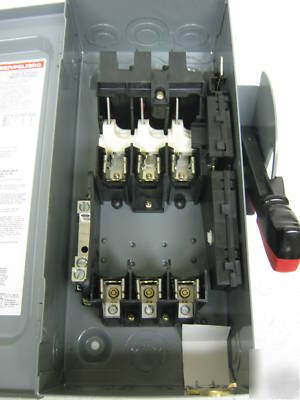Square d 30 amp disconnect fusible switch H361N type 1