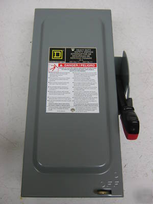 Square d 30 amp disconnect fusible switch H361N type 1