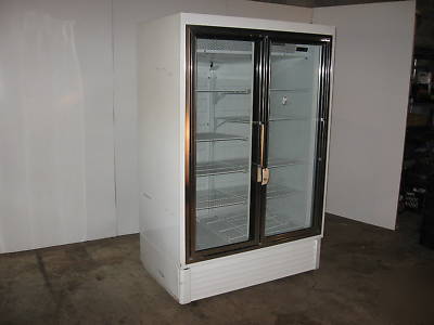 Used hussman hgm-2BS 2 glass door cooler