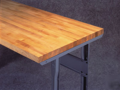 Wise workbench adj leg solid hard wood top 60