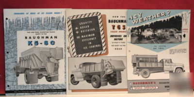 Lot of 3 baughman spreader brochures-early 1960S