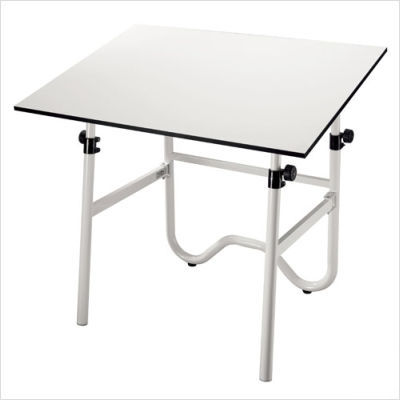 Onyx drafting table base color: white, 24 
