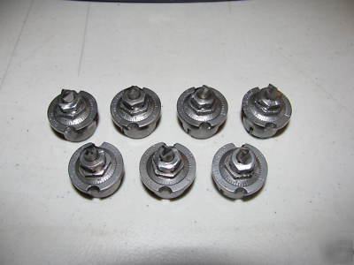 Set of (7) valenite e-z set boring cartridges complete