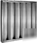  baffle hood grease filters-box of 6 aluminum (20 x 25)
