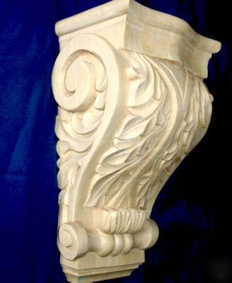 Maple 8 x 14 acanthus kitchen bar corbel lot M001