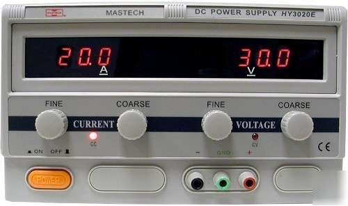 Mastech HY3020E dc power supply var 0-30 v @ 0-20 a