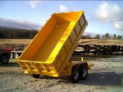 NEW2010 bumper dump trailer 7'X14' dual axle-10,400LBS.