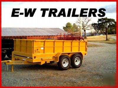 NEW2010 bumper dump trailer 7'X14' dual axle-10,400LBS.