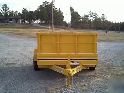 NEW2010 bumper dump trailer 7'X14' dual axle-10,400LBS.