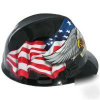 New msa cap hardhat american pride hard hat