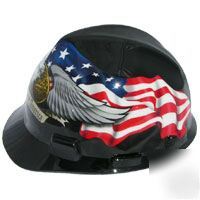 New msa cap hardhat american pride hard hat