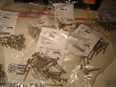 300 stainless #10-12 screws 316 phillips 1