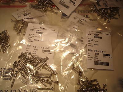 300 stainless #10-12 screws 316 phillips 1