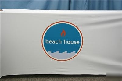 6 ft conference trade show tablecloth color custom logo