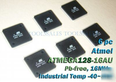 6PC atmel ATMEGA128-16AU avr mega microcontroller pic