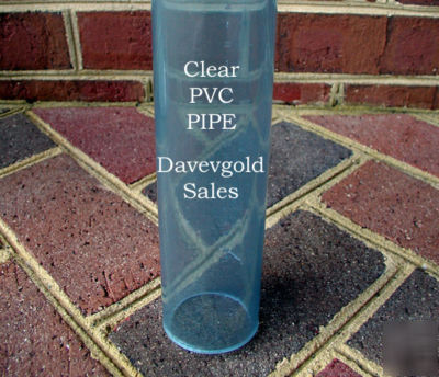 Clear 3 inch schedule 40 pvc pipe cut to size