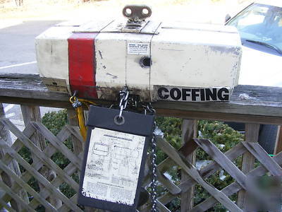 Coffing 2 ton electric chain hoist 2 speed make offer 