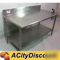 Commercial 62X30 ss utility work equipment prep table