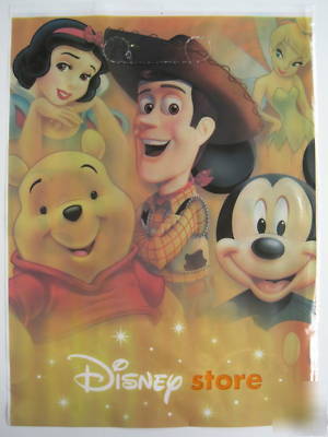 Disney store retail plastic shopping bag bulk wholesale