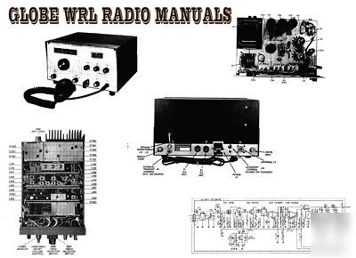 Globe wrl radio manuals cd - 25 models 500+ pgs