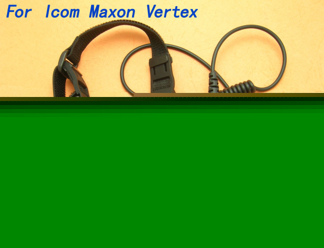 Heavy duty throat mic icom vertex maxon 2 pin plug 097