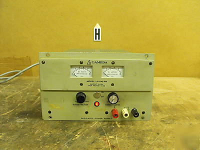 Lambda regulated power supply model# lp-530-fm, 0-10 v.