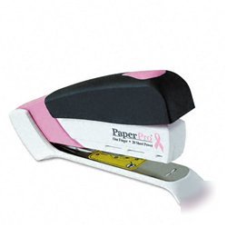 New pink ribbon desktop stapler, 20 sheet capacity, ...