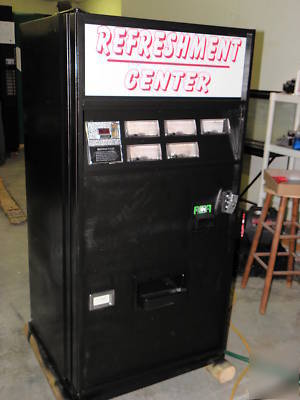 Small soda vending machine w dollar bill validator war