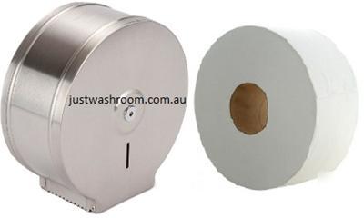 Stainless steel toilet jumbo dispenser+jumbo paper roll