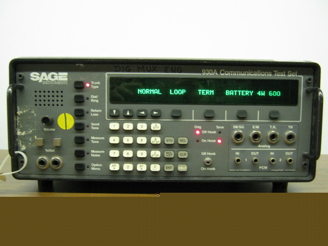 Sage laboratories 930A communications test set