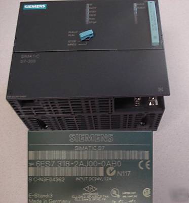 Siemens cpu 318-2DP 512KB 6ES7 318-2AJ00-0AB0 & flash