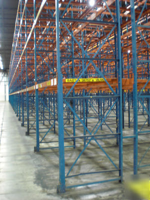 Used frazier structural pallet rack 22' tall 42
