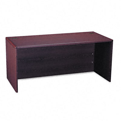 10700 series desk shell, 66W x 30D x 29-1/2H, mahogany