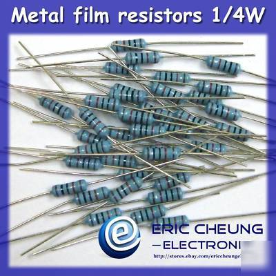 200PCS 330K ohm metal film resistors 1/4W +/-1%