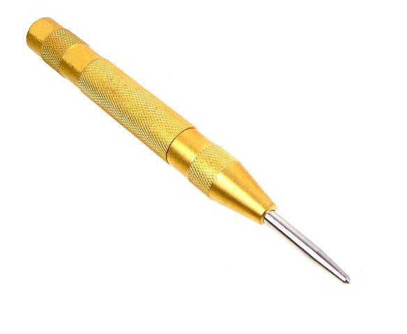 Automatic spring-loaded center punch - no hammer