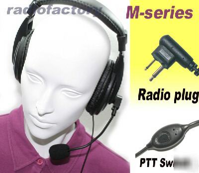 Dual-speaker headset for moto GP300 4-061M