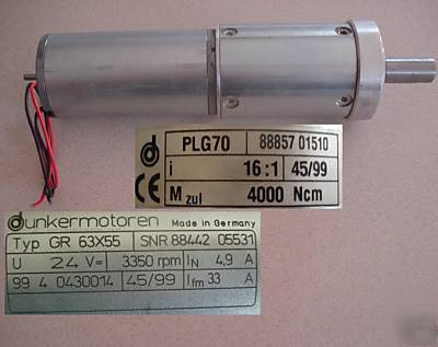 Erhardt & leimer 213012 dc motor 16/1 g/box for AG2691