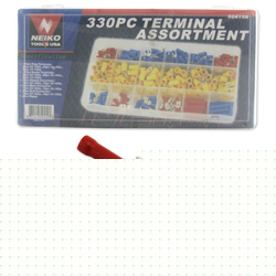 New 330 pc wire terminal assortment kit crimping 