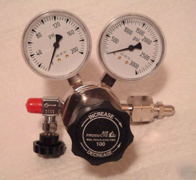 New air products cga 350 gas cylinder regulator, ** **