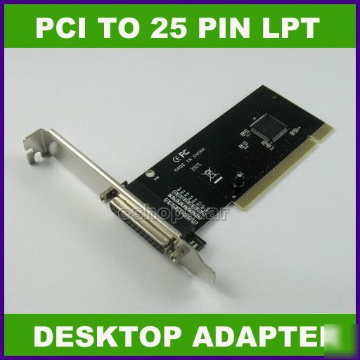 New high speed db 25 pin printer parallel port pci card
