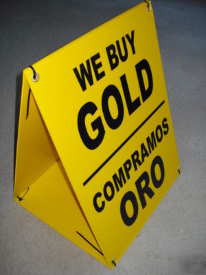 New we buy gold compramos oro sandwich board sign kit 