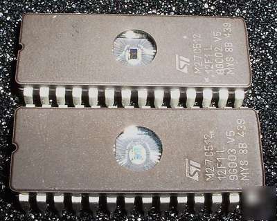 St micro M27C512-12F1 27C512 eprom - lot of 24