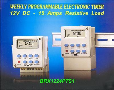 12V dc programmable timer switch 12 v 15A digital