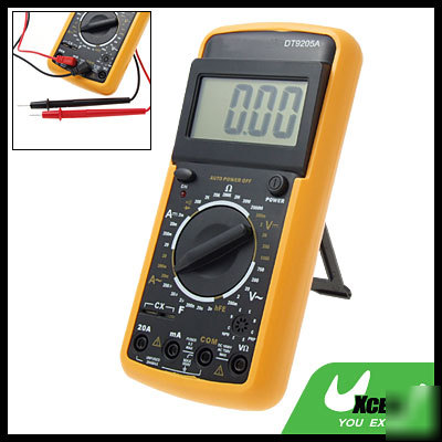 Digital lcd voltmeter ammeter ohm meter multimeter lead